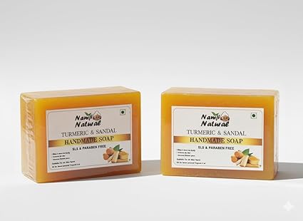 Nani Ji Natural Handmade Herbal Turmeric & Sandal Soap 125gm