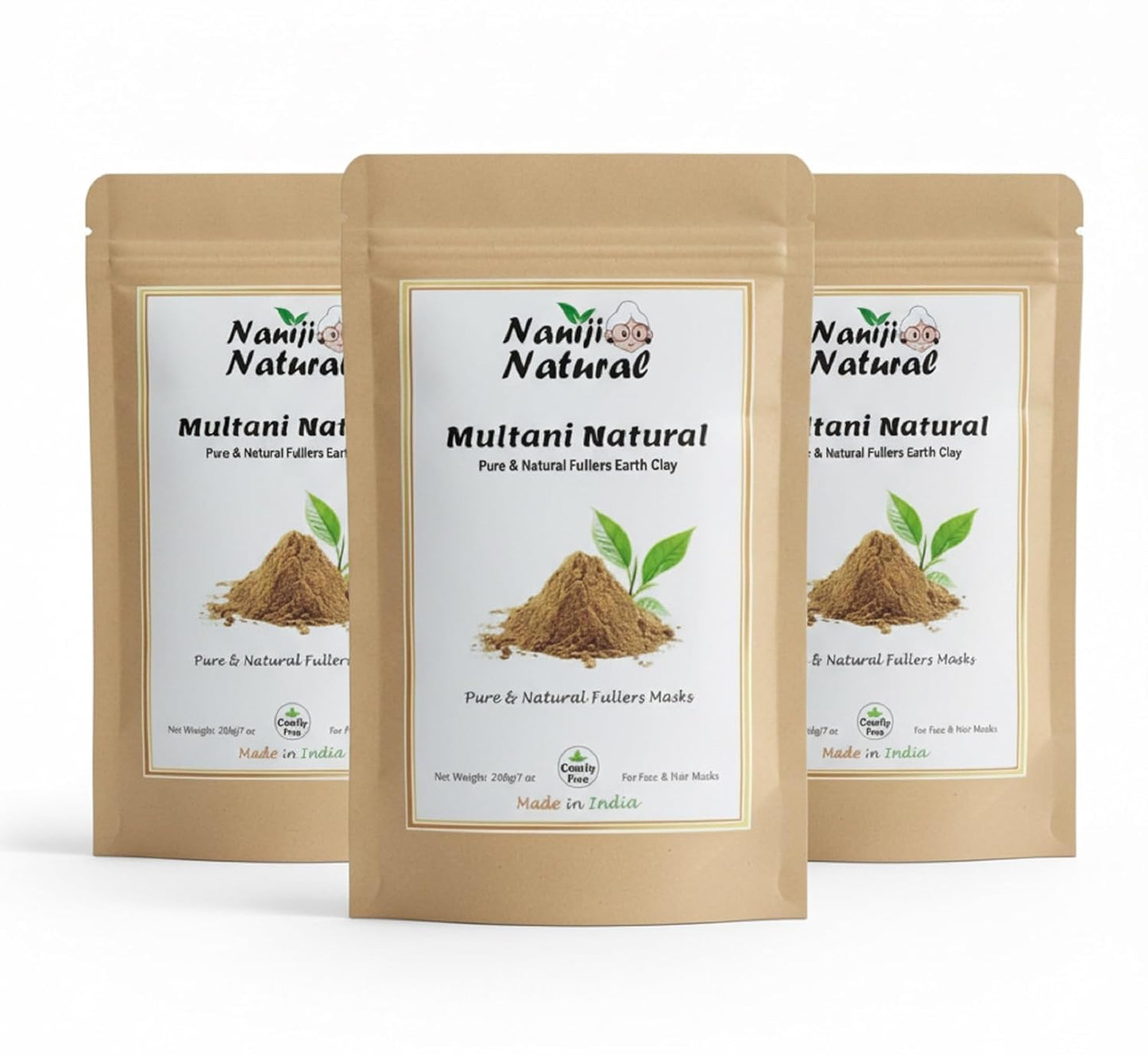 100% Natural Multani Mitti Powder || Pack of 3