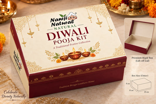 Complete Premium Diwali Pooja Kit Box with 20+ Pure Samagri, Clay Diya, Red Asan Cloth & Vidhi Booklet | Shubh Deepawali Laxmi Ganesh Pujan Kit for Home, Office, Shop & Gifting