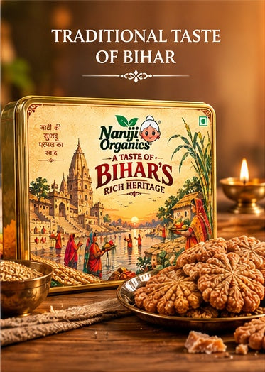 Naniji Organics Traditional Bihar Thekua | Authentic Bihari Sweet & Snack | Traditional Indian Festive Treat