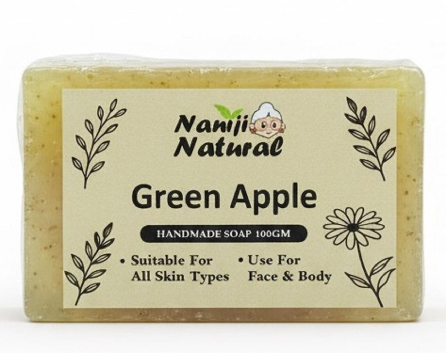 Nani Ji Natural Handmade Green Apple Soap